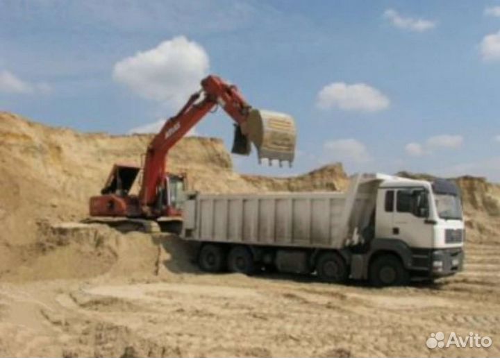 Песок для строительных работ