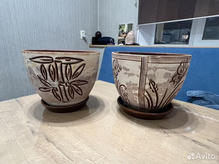 Керамические горшки под цветы