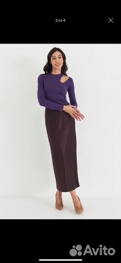 Атласная шелковая юбка Imocean