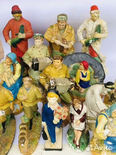 Советские гипсовые статуэтки. Фигурки СССР