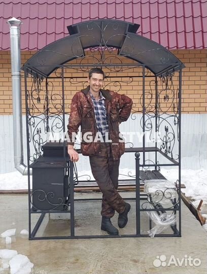 Мангал с печью