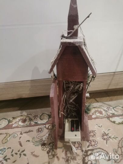 Новогодний домик с подсветкой