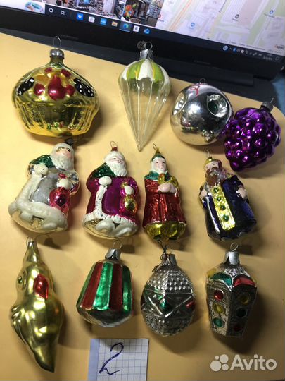 Елочные игрушки СССР 40-60 гг