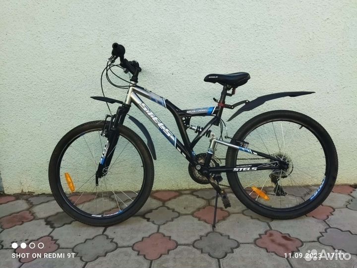 Горный велосипед двухподвес stels mustang 24