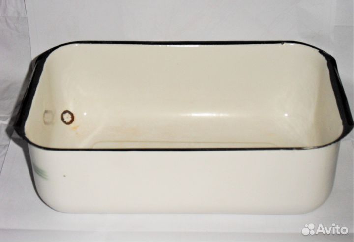 Винтажный эмалированный ящик лоток под фрукты СССР