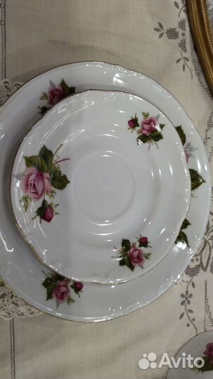 Чайная тройка. Фарфор. Западная Европа