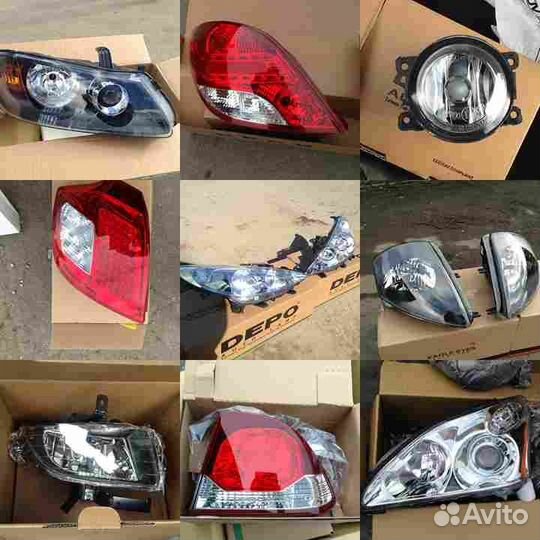 Стекло фары R для opel kadett E (1984-1991)