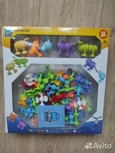 Детский Конструктор липучки прилипалы