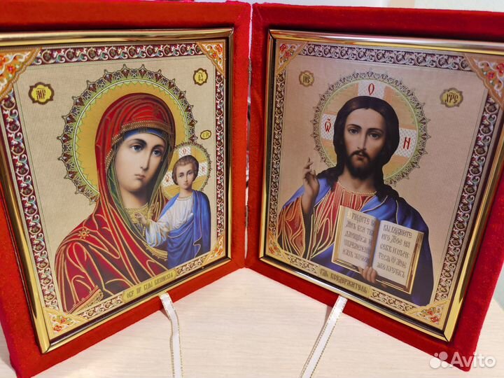Складень Казанская Божия Матерь