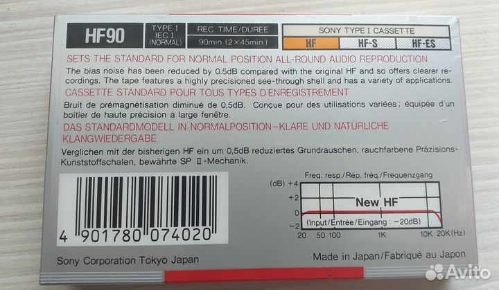 Аудиокассеты sony HF 90