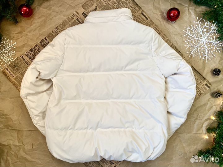 Пуховик Uniqlo S слоновая кость