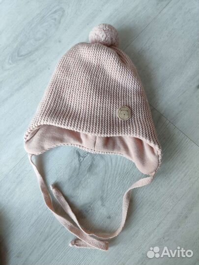 Комплект шапка, шарф 3-6 месяцев
