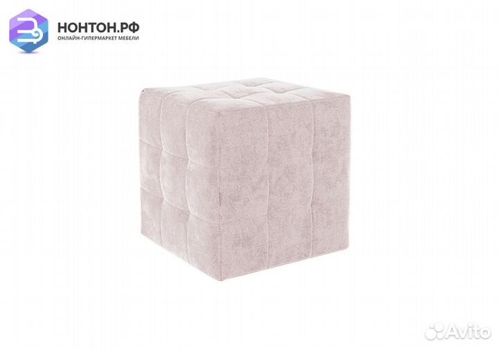 Пуф Рубик 2 нежно-розовый