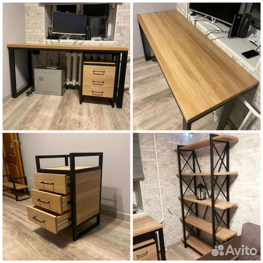 Мебель loft (лофт) на заказ, металл и дерево