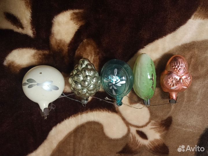 Игрушки ёлочные советские