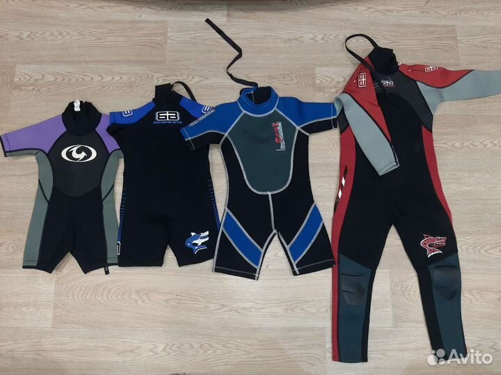 Гидрокостюмы детские от 98 до 150