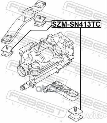 Подушка раздатки suzuki jimny SN413 1998-2018 S