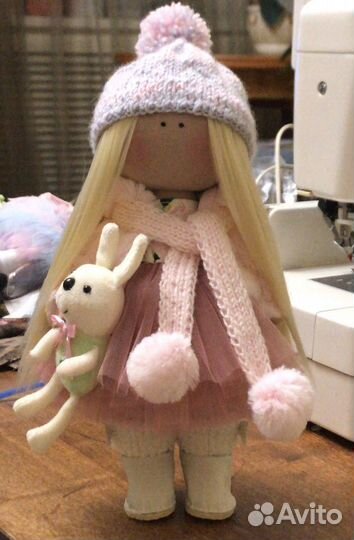 Интерьерная текстильная кукла