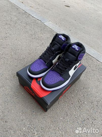 Кроссовки Nike Air Jordan 1 фиолетовые