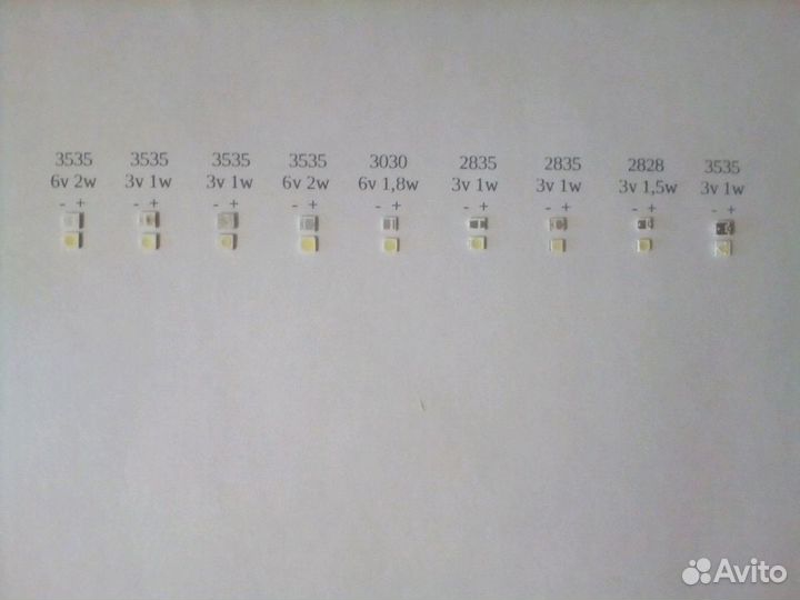 Светодиоды и линзы LG lnnotek, samsung и др