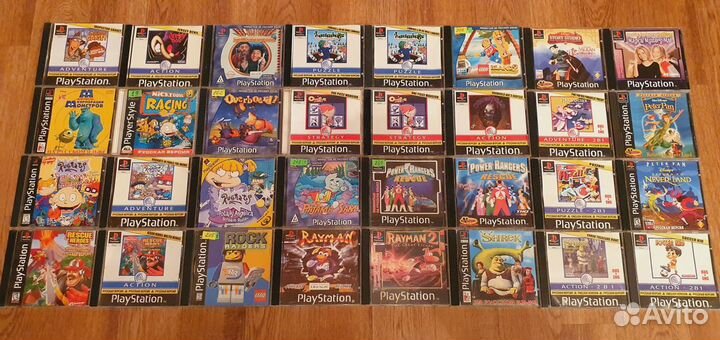 Диски для playstation 1 PSone PS1 пс1 /Часть 1из5