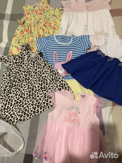 Платья пакетом 68 74 80