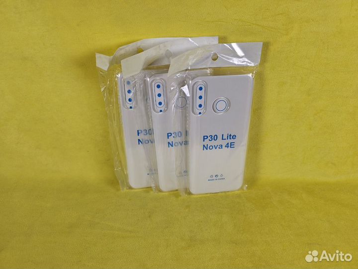 Чехол силиконовый-прозрачный (Huawei P30 Lite)