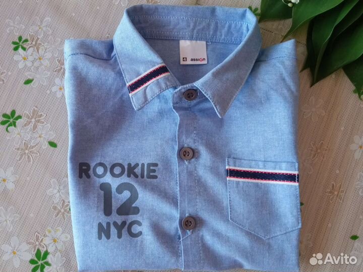 Рубашка на мальчика 104