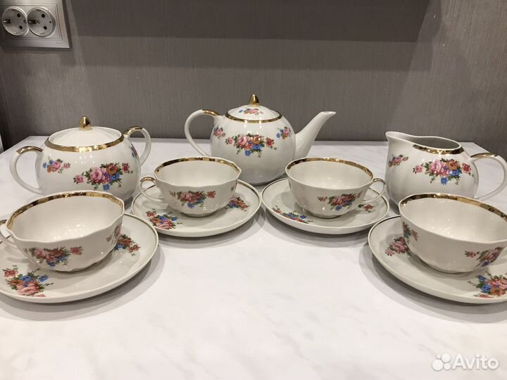 Чайный сервиз Дулево 1986г