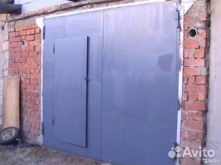Ворота гаражные металлические бу