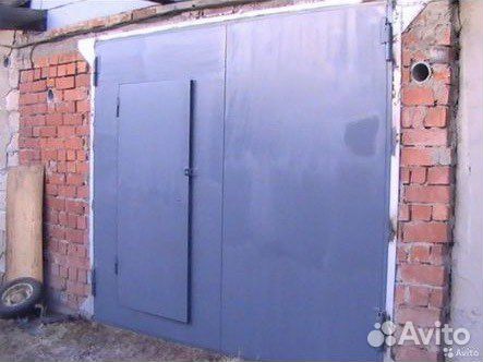 Ворота гаражные металлические бу