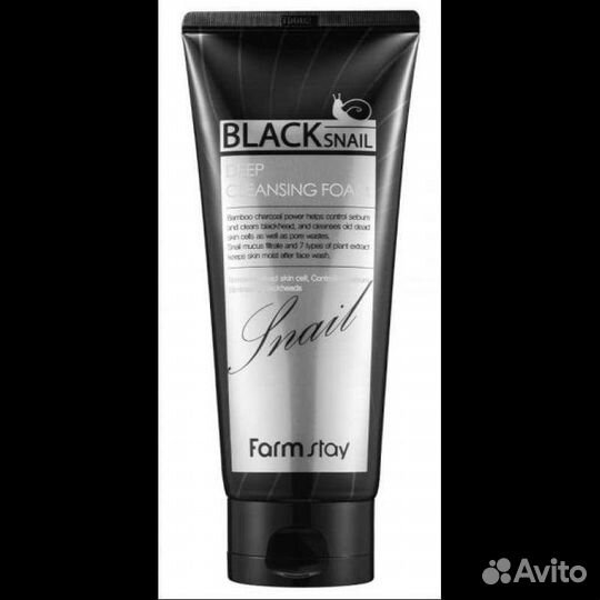 Пенка для лица С муцином чёрной улитки farmstay bl