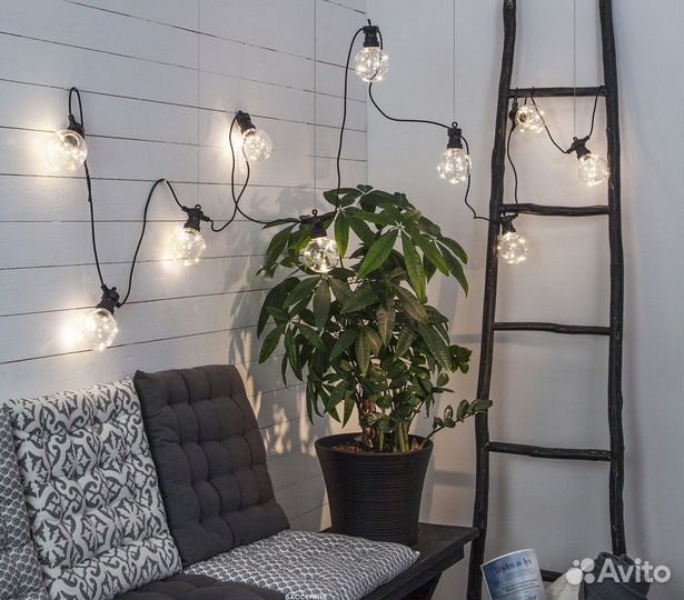 Гирлянды Ретро для интерьера и улицы светодиодные