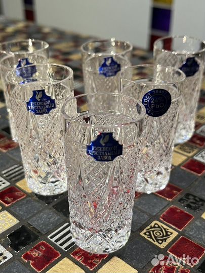 Хрустальный штоф и 6 хрустальных рюмок