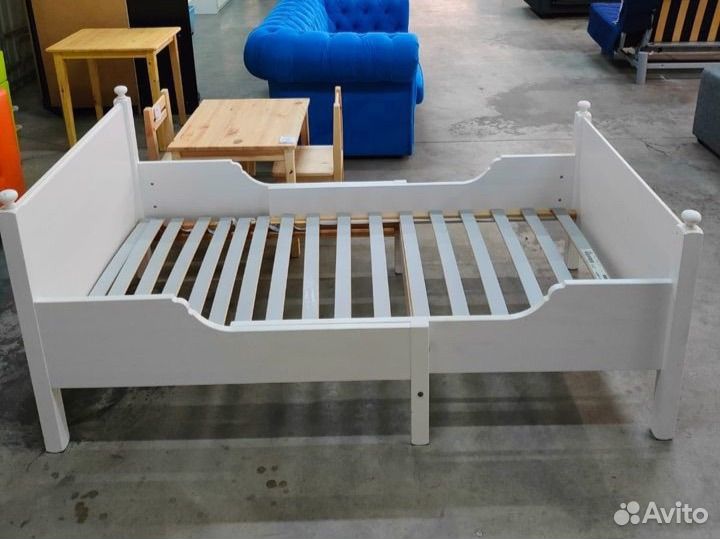 Детская раздвижная кровать Лексвик + матрас