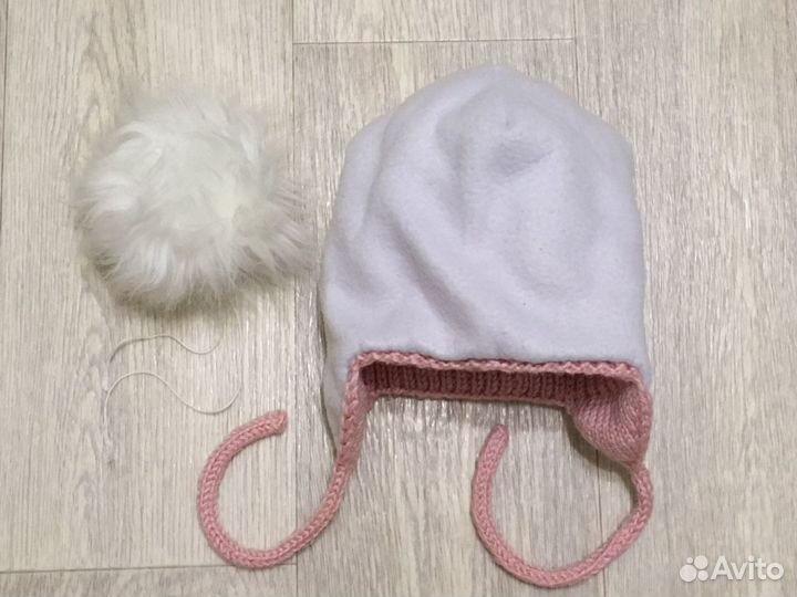 Шапка зимняя д/девочки на 1 годик(+)