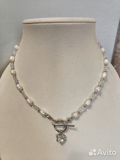 Чокер как из пинтерест из натурального жемчуга