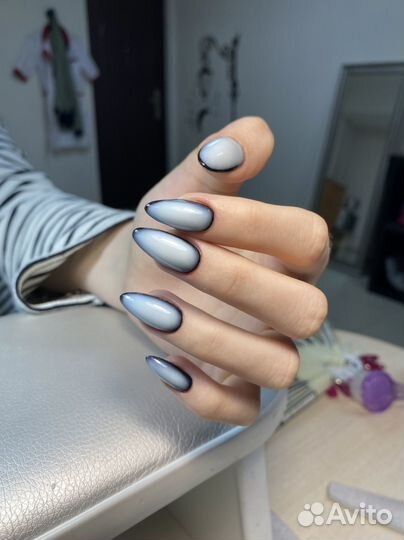 Маникюр+ наращивание ногтей
