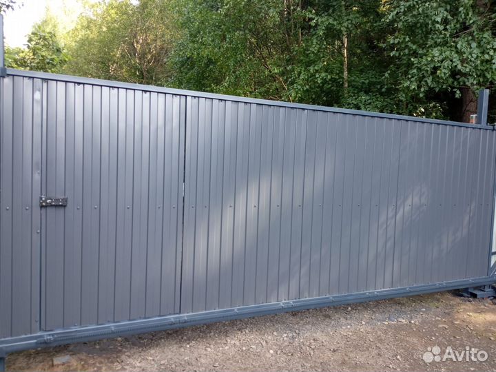 Откатные ворота под ключ с установкой