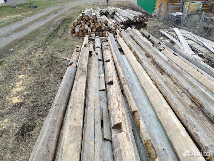 Сруб дома из бревна бу