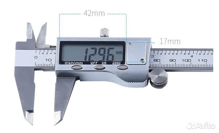 Цифровой металлический штангенциркуль 0-150мм