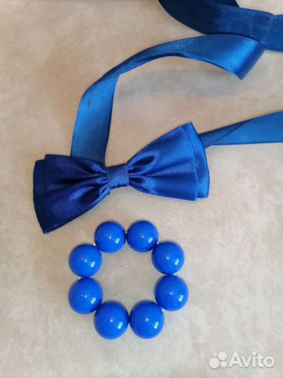 Аксессуары к образу Стиляги браслет + бантик