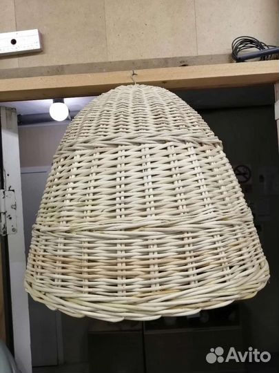 Абажуры плетеные из лозы ивы