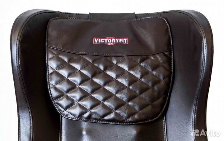 Массажное кресло VictoryFit M58 коричнево-белое