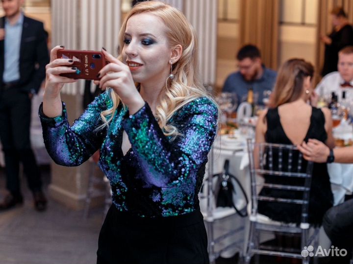 Комбензон вечерний 46-48 блестящий Zarina