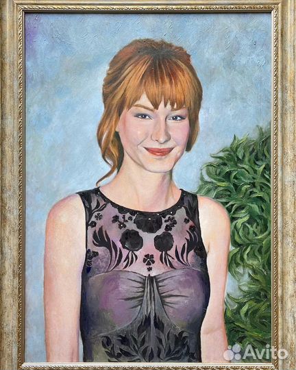 Портрет маслом картины на заказ по фотографии