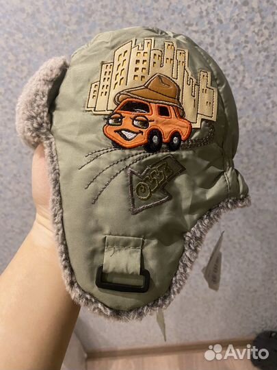 Зимняя шапка ушанка для мальчика р. 54 olle