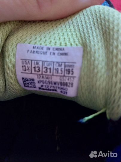 Кроссовки Reebok 31 р