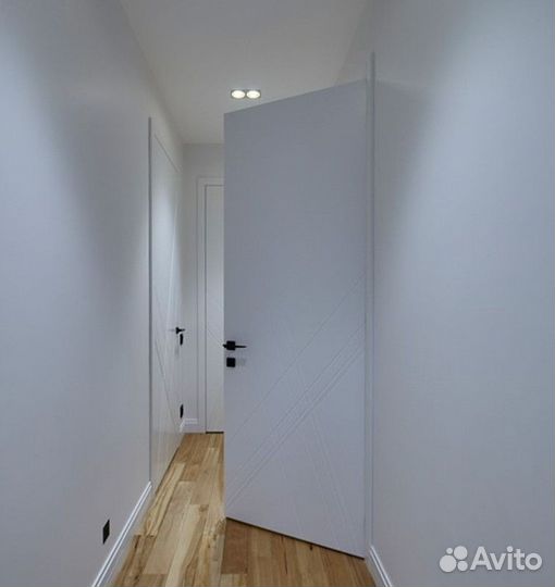 Скрытые межкомнатные двери под отделку