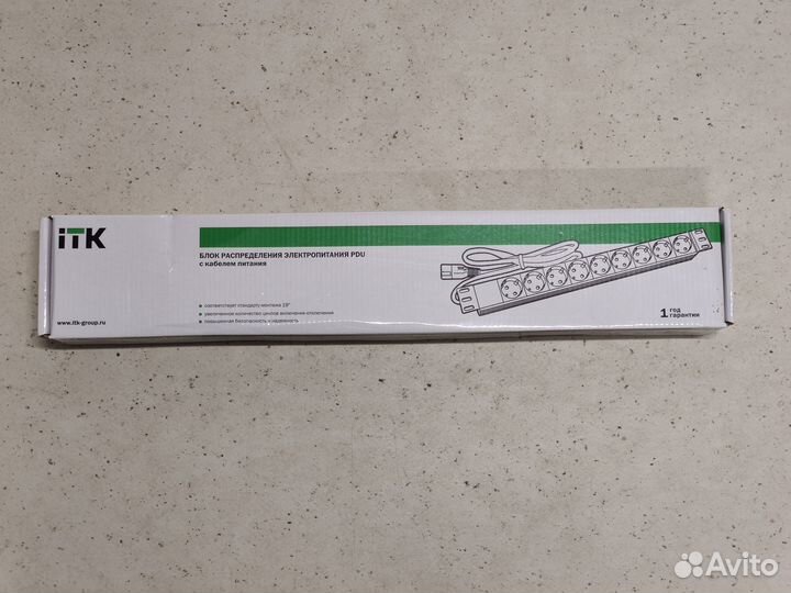 Блок 9 розеток ITK PH22-9d2 PDU DIN49440 1U